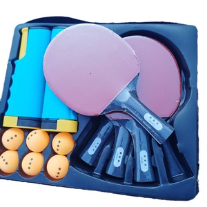 Set <span class=keywords><strong>de</strong></span> <span class=keywords><strong>Tenis</strong></span> <span class=keywords><strong>de</strong></span> <span class=keywords><strong>Mesa</strong></span> Portátil <span class=keywords><strong>de</strong></span> Madera <span class=keywords><strong>de</strong></span> Álamo con 2 Raquetas y 6 Pelotas para Entrenamiento <span class=keywords><strong>de</strong></span> Iniciación - Product Image 5