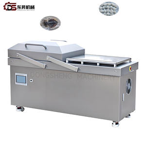 آلة تفريغ الهواء الكهربائية الأوتوماتيكية ذات الغرفة المزدوجة من الفولاذ المقاوم للصدأ مع مقاييس، إنتاجية عالية وموفرة للطاقة، مناسبة لورش تعبئة اللحوم - Product Image 4