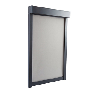 Stores enrouleurs rétractables en tissu <span class=keywords><strong>PVC</strong></span> <span class=keywords><strong>gris</strong></span> foncé, résistants au vent et à la pluie, pour terrasse, patio, véranda - Product Image 6