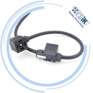 Dahili LED göstergesi Solenoid valf konnektörü siyah yüksek uyumluluk DIN43650 standart endüstriyel elektrik fişi baz - Product Image 4