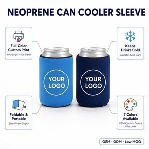 Funda de Neopreno Personalizada para Latas de Cerveza de 12oz, Portavasos Plegable con Impresión por Sublimación, Venta al Por Mayor para Promociones OEM - Product Image 3