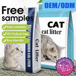 Litière pour chat Benjie OEM, naturelle, à base de sodium, grise, jetable aux toilettes, anti-odeur, forte absorption, sans poussière, agglomérante, bentonite de qualité supérieure, 5 kg - Product Image 2