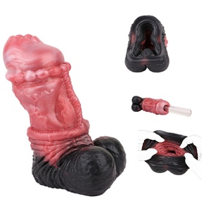 Funda Extensora de Pene Realista y Gruesa con Anillo para Pene, Funda para Agrandar el Pene, Juguete Sexual, Funda con Nudo para Hombres - Product Image 1