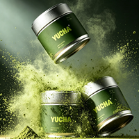 Offre Spéciale – Boîte Ronde Vide pour Matcha 30g 50g, en Métal de Qualité Alimentaire, Hermétique avec Couvercle à Vis, Contenant pour Poudre de Thé Vert, Coffret Cadeau