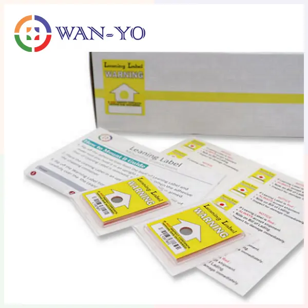 Leaning Label - Tilt Indicator Sticker Label to Deter Mishanding by WAN-YO