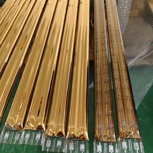 Tube chauffant en verre de quartz semi-plaqué or, tube chauffant <span class=keywords><strong>électrique</strong></span> infrarouge lointain en silice fondue pour sèche-linge - Product Image 5