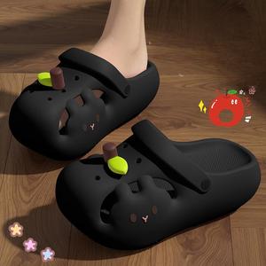 Pantuflas de Verano Ligeras y Suaves con Forma de Manzana y Conejo Kawaii, de <span class=keywords><strong>EVA</strong></span> Transpirable con Amortiguación de Nube, de Doble Uso, al por Mayor - Product Image 5