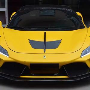 Livraison rapide de haute qualité <span class=keywords><strong>prix</strong></span> de vente entier Kits de carrosserie de séparateur de lèvre de pare-chocs avant supérieur en Fiber de carbone sèche pour Ferrari <span class=keywords><strong>F8</strong></span> - Product Image 5