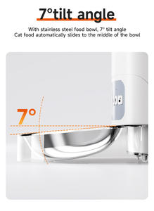 Distributore Automatico di <span class=keywords><strong>Cibo</strong></span> per Animali Domestici, Dispenser Temporizzato per Cani e <span class=keywords><strong>Gatti</strong></span> con Registratore Vocale - Product Image 5