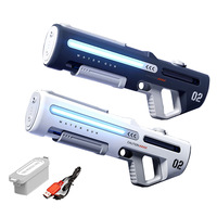 Pistolet à eau électrique transfrontalier à grande pression, auto-amorçant, haute capacité, tout-en-un, portable, extra-large, avec boîte colorée