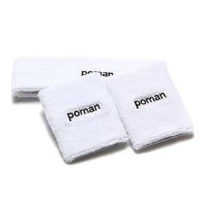 הסיטונאי לוגו מותאם אישית רקמה <span class=keywords><strong>wristband</strong></span> אוזניות ספורט כותנה טרי - Product Image 1