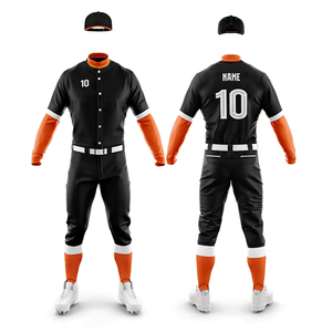 Ensemble d'uniformes de baseball haut de gamme, solutions d'identité d'équipe professionnelles, technologie d'impression avancée, séchage rapide, respirant, 100% - Product Image 4