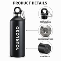 Bouteilles d'eau sportives en acier inoxydable 304 réutilisables en gros (ODM & OEM) – 500 ml avec logo personnalisé