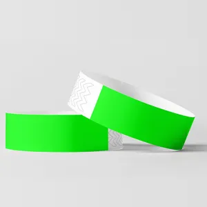 Pulseras Tyvek desechables, pulseras de papel impermeables y resistentes al desgarro, muñequeras para eventos, conciertos