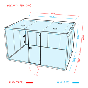 Cabine de méditation insonorisée 35db, assemblable et mobile, multifonctionnelle, cabine téléphonique insonorisée, cabine téléphonique de bureau avec <span class=keywords><strong>filtre</strong></span> à air - Product Image 4