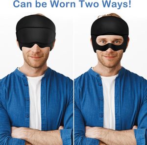 Chapeau de soulagement des maux de tête de tension, thérapie par la chaleur et le froid, véritable soulagement des migraines et des maux de tête, bonnet <span class=keywords><strong>magique</strong></span> en gel pour les migraines, bandeau glacé pour la tête - Product Image 2