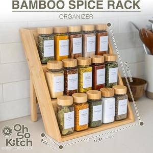 Nhiều Lớp Tre Gia Vị Giá Bảng Đầu Bước Bằng Gỗ Lưu Trữ Giá Cho Các Gia Vị & Hoàn Thiện Tank Chất Lượng Cao Cấp Chủ - Product Image 3