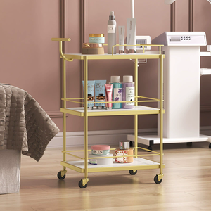 Chariot de beauté mobile, équipement de salon de beauté, support pour salon de coiffure, chariot à outils de manucure, support de rangement pour collations - Product Image 4