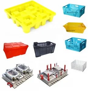 Good price plastic injection PP HDPE pallet mould logistic crate mold nice quality factory China