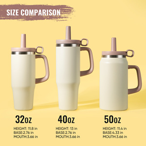 40oz Double wall vacuum insulated tumbler Leak proof straw travel <b>mug</b> BPA free stainless steel cup Cup holder friendly <b>mug</b> - Product Image 5