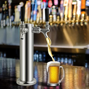 Kit de tour de distribution de bière Kegerator à double robinet, avec robinet double et bac de récupération pour bar à domicile, pour fût de 3 pouces - Product Image 5
