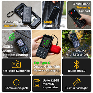Téléphones portables robustes 4G à clavier RTS AGM M11 avec batterie externe 4000 mAh, Type-C, point d'accès Wi-Fi, <span class=keywords><strong>double</strong></span> SIM, lampe de poche et radio FM – Vente en gros - Product Image 2