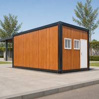 Maison conteneur modulaire extensible en acier sur mesure OEM avec isolation, villa préfabriquée compacte pour abri d'urgence