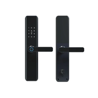Serrure intelligente Tuya modèle K1 pour portes en aluminium et en bois, RFID, mot de passe, empreinte digitale, Wi-Fi, Cloud, sécurité de niveau C, contrôle via l'application Tuya