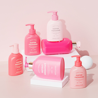 Conteneur en plastique coloré de 215 ml et 540 ml, flacons à pompe en PE pour shampooing et après-shampooing, emballage cosmétique