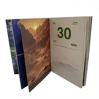 Calendrier de bureau personnalisé de qualité supérieure avec image de paysage magnifique, impression artistique décorative, calendrier mural personnalisé, impression de calendrier de bureau