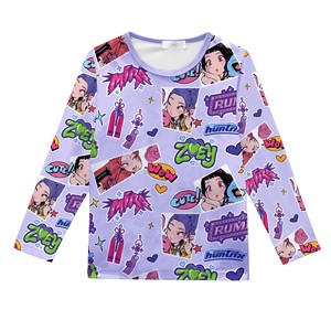 ชุดนอนฤดูร้อนใหม่ เนื้อผ้านุ่ม ระบายอากาศดี ลายการ์ตูน ชุดนอน K-POP Witch Hunt Team พิมพ์ลายดิจิทัล ชุดลำลองใส่สบายๆ อยู่บ้าน - Product Image 6