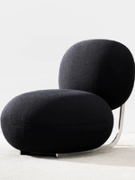 Joli tissu personnalisé italien minimaliste métal simple canapé chaise créative irrégulière loisirs chaise bureau à domicile moderne chaise sièges