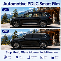 Film PDLC automobile OEM pour vitres de voiture, transparent/opaque commutable, teinte intelligente, blanc/noir/coloré, taille personnalisée