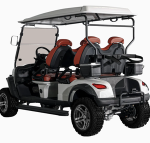 Carrito de Golf Eléctrico de 4 Plazas con Asientos Orientados hacia Adelante, de Acero Inoxidable, 24 km/h, con Batería de Litio, Elevado para Carretera, para Caza, Venta al Por Mayor - Product Image 4