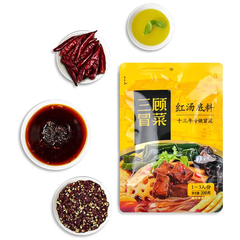 Bumbu memasak Cina grosir lezat Sichuan Malatang dasar MalaXiangguo Hotpot bumbu semua tujuan