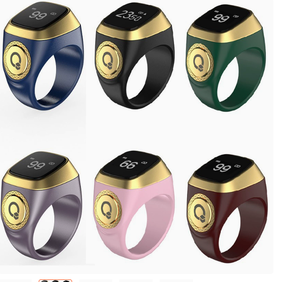 Nouvelle bague compteur intelligente 2026 avec synchronisation via application, rappel d'alarme <span class=keywords><strong>de</strong></span> prière, Zikr Ring, Tasbeeh, Smartring pour cadeau musulman E01 - Product Image 5