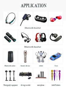 LP 1050 <span class=keywords><strong>3</strong></span>.7v 48mah batteria ai polimeri di litio a bottone con cella lipo a bottone - Product Image 6