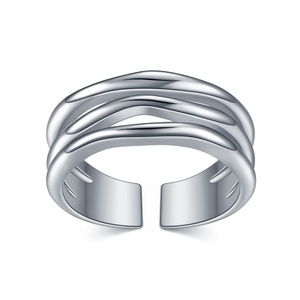 Vòng Mạ Bạc Nguyên Khối 3 Năm Chống Xỉn Màu, Nhẫn Mạ Vàng, Không Đính Đá, Nhẫn Bạc - Product Image 5