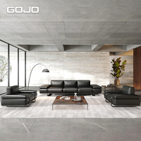 Ensemble Canapé Sectionnel Modulaire en Cuir Moderne pour Bureau, Salon d'Attente ou Zone de Réception, Canapés d'Attente en PU pour Salon, Mobilier Commercial Professionnel
