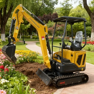 Venta al por Mayor de Mini Excavadoras Compactas Amarillas CHUANGLIAN de 1.7 Toneladas con Motor LAIDONG380, 1 Año de Garantía, Capacidad de Cucharón de 0.03m - Product Image 2