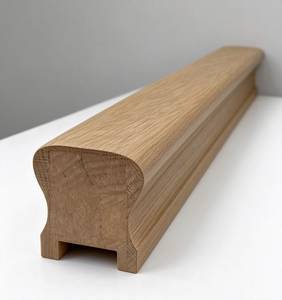 Barandilla de Madera de Roble Transicional para Escaleras con Ranura de 32 mm para Proyectos de Hoteles y Villas, Barandilla Interior Personalizada - Product Image 2
