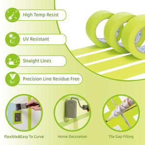Washi <strong>Paper</strong> 60 Days Wall-Safe <strong>Masking</strong> Tape High Quality Anti UV Home Decoration No Residue Easy Tear - Product Image 6