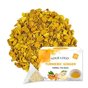 OEM service detox tea Non-GMO Vegan Turmeric Ginger herbal Tea Bags Turmeric ginger blend