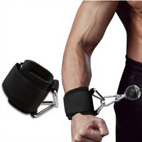 PROFIT SPORT Sangles de poignet personnalisées en néoprène avec anneau en D et fermeture, antidérapantes et durables pour l'haltérophilie et l'entraînement en salle de sport