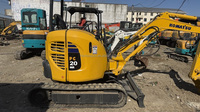Precio bajo 2 toneladas Original usado Komatsu PC20 Excavadora hidráulica sobre orugas Komatsu Pc20 Pequeña excavadora para la venta.