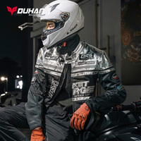 Pour Duhan été Style rétro maille respirant Anti-chute veste pour hommes femmes étanche Auto et moto course pour Motocross