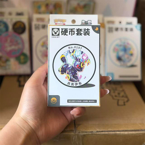 Poke Mon CSV9.5C Eevee Coin Set Colección Completa Serie Caja Individual Todas las Nueve Monedas Temáticas de Eeveelution con Paquetes Versión SC - Product Image 2