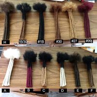 Extensions de dreadlocks en cheveux humains 100% naturels, 0,2/0,4/0,6/0,8 cm, extensions de cheveux afro crépus, dreadlocks en cheveux humains