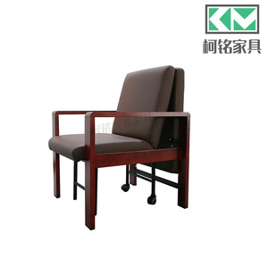Muebles Médicos Keming, Sofá Cama Reclinable 730x820x940mm, Madera Sólida, Cuero de Microfibra Xipi, Uso Hospitalario y Clínico - Product Image 4