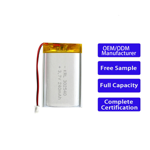 户外安全摄像头电池 KC 认证 3.7v 402030 200mAh 适用于无线 IP 太阳能供电数码相机 - Product Image 1